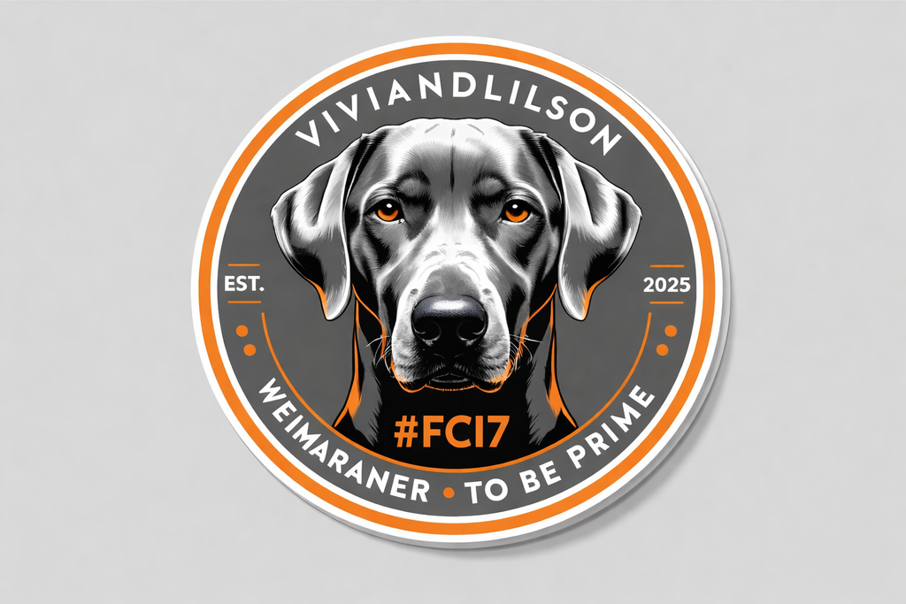 VIVIANDLILSON | Aufkleber – rund, UV-beständig & laminiert
